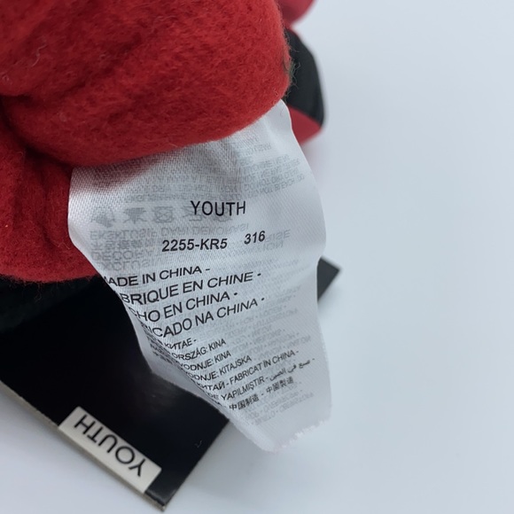 BOYS NIKE THINSULATE INSULATION GLOVES YOUTH RED BLACK - Picture 12 of 13